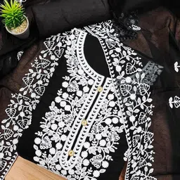 KALINI Embroidered Unstitched Dress Material-picture-27