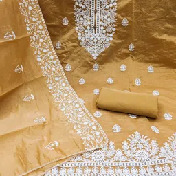 KALINI Embroidered Unstitched Dress Material image 2