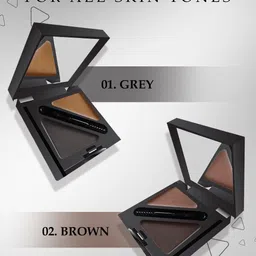 FACES CANADA Long Lasting HD Shape Up Tinted Wax & Powder Eyebrow Duo Kit-2.8g-Grey 01 image 5