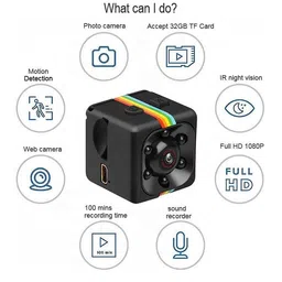 ausek AUSEK® Full HD 1080P Mini Camera for Security Surveillance Camera with Loop Recording/Motion Detection for Home,Car,Office Indoor and Outdoor image 2