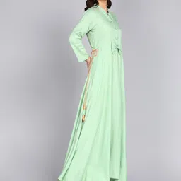 ftDiva Mandarin Collar Regular Sleeves Casual Anarkali Kurta image 3