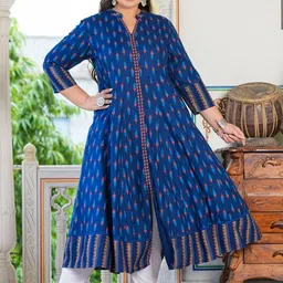 KALINI Plus Size  Printed Anarkali Kurta image 1