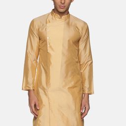 Sethukrishna Men Beige Handloom Kurta-picture-20