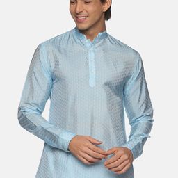 Sethukrishna Men Blue Handloom Kurta-picture-20