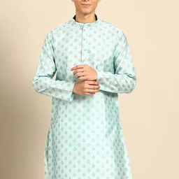 MANQ Ethnic Motifs Woven Design Kurta-picture-1