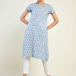 Soch Ethnic Motifs Printed A-Line Kurta-picture-1