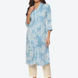 Biba Women Floral Printed Kurta-image-82