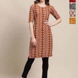 7Threads Selection Of 5 Ethnic Motifs Printed Kurtas-picture-9