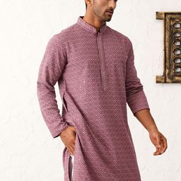 Jompers Ethnic Motifs Embroidered Sequinned Mandarin Collar Straight Kurta-picture-29