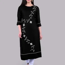 SGRF Floral Embroidered Straight Kurta-picture-21