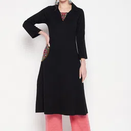 Zigo Women Ethnic Motifs Embroidered Thread Work Kurta-picture-34