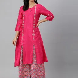 W Women Solid Straight Kurta-picture-26