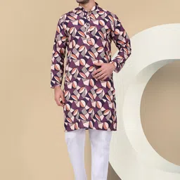 KRAFT INDIA Men Flared Sleeves Thread Work Kurta-picture-18