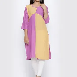 SOUNDARYA Women Colourblocked Cotton Kurta-picture-10