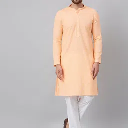 See Designs Men Peach-Coloured Kurta-picture-17