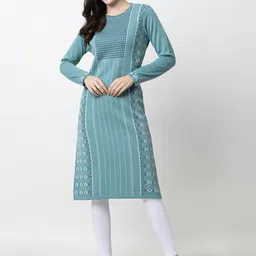 KEIKO Geometric Woven Design Kurta image 1