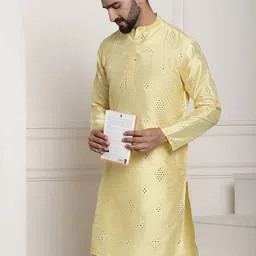 SOJANYA Embellished Mirror Work Kurta-picture-10
