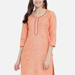 AAYUMI Floral Embroidered Pure Cotton Kurta-picture-42