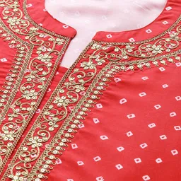 Varanga Women Notch Neck Bandhani Printed Kurta image 2