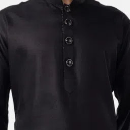 THE KURTA COMPANY Mandarin Collar Straight Regular Kurta image 3