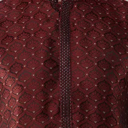 MAAHI FABS Maroon Cotton Printed Floral motifs Kurta image 5