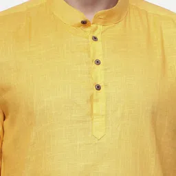 allan peter Band Collar Pure Cotton Kurta image 2