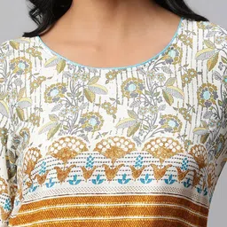 AURELIA Ethnci Motifs Printed Straight Kurta image 5