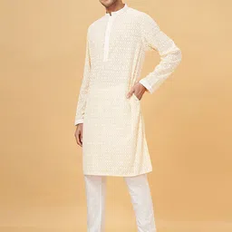 indus route by Pantaloons Men Geometric Kurta image 3