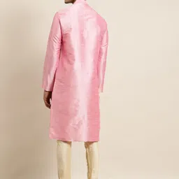Anug by SOJANYA Men Pink Kurta image 4