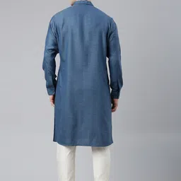 TheEthnic.Co Band Collar Angrakha Kurta image 4