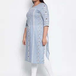 Amydus Plus Size Ethnic Motifs Printed  Kurta image 5