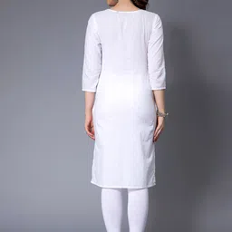 NUEVOSDAMAS Horizontal Striped Thread Work Kurta image 5