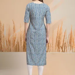 7Threads Women Ethnic Motifs Printed Gotta Patti Floral Crepe Kurta image 5