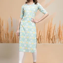 7Threads Selection Of 6 Chevron Printed Round Neck Kurtas image 5