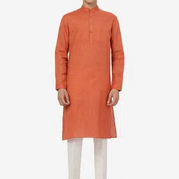 Modi Kurta Mandarin Collar Linen Kurta-picture-34
