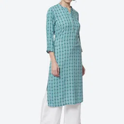 Rangriti Women Geometric Printed Kurta image 3