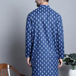 Jompers Mandarin Collar Ethnic Motifs Printed Kurta image 5