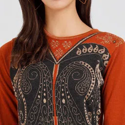 KEIKO Woven Design Acrylic Kurta image 2