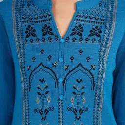 KEIKO Ethnic Motifs Jacquard Kurta image 2