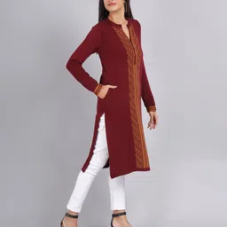 KEIKO Ethnic Motifs Jacquard Kurta image 3