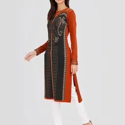 KEIKO Woven Design Acrylic Kurta image 5