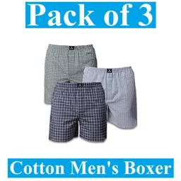sauran Pack of 3 Unisex Boxer Cotton Type (Medium Quality.) image 2