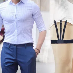 misslo Shirt Stays Upgrade Adjustable Elastic Adjustable Suspenders for Men and Women Comfortable and Stylish Braces for Pants, Jeans image 3