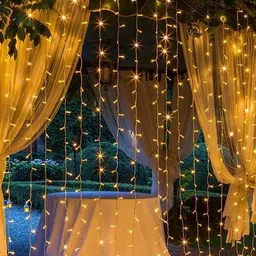 Kuber Industries White Strings Fairy Curtain 300 LED Lights-image-23