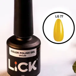 LICK UV/LED Long Lasting Gel Nail Polish - 15 ml - Yellow - LG 77-picture-38