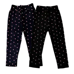 BAESD Girls Pack of 2 Printed Stretchable Skinny Fit Ankle Length Leggings-picture-20