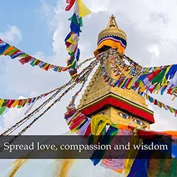 our shop Tibetian Buddhist Prayer Flags For Car/Home (10 Flag In 1 String) Combo Of 2 Big Size image 4