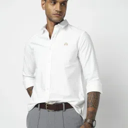 la martina Men Tailored Fit Shirt with Logo Embroidery image 1