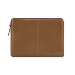 CARLTON Unisex Tan Wembly 10 Inch Leather Tablet Sleeve-image-9