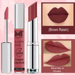 MI FASHION Set of Matte & Moist The Perfect Liquid Lipstick & Creamy Matte Lipstick-picture-45